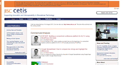 Desktop Screenshot of jisc.cetis.ac.uk
